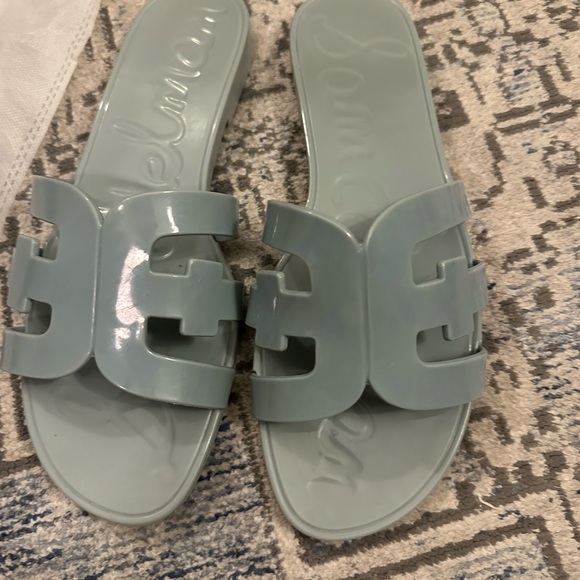 Sam Edelman Light Blue Slide Sandals size 8 - Picture 1 of 5